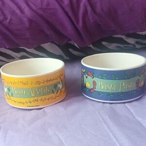 Colorful Barbara Olsen  Ceramic Bowls Set Collectible